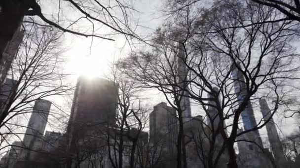 纽约市街道上的高楼 — 图库视频影像