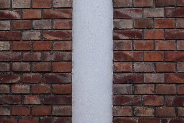 Textura de ladrillo y pared blanca — Foto de Stock