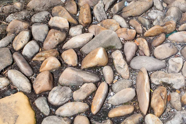 Kieselsteine Hintergrund. Nahaufnahme von Steinen Textur — Stockfoto