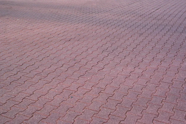 Tijolo vermelho textura pavimento — Fotografia de Stock