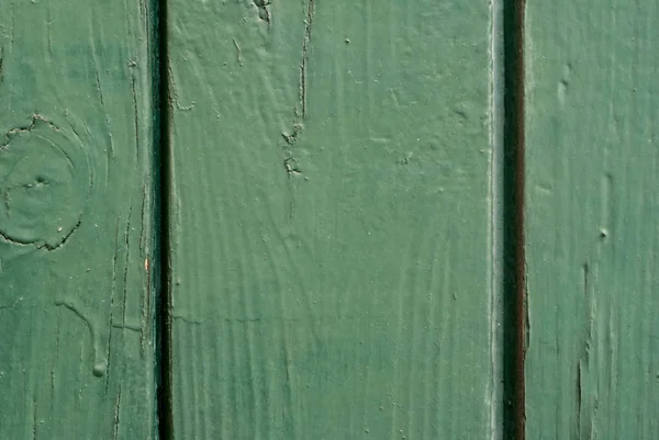 Vieux mur en bois, fond vert — Photo