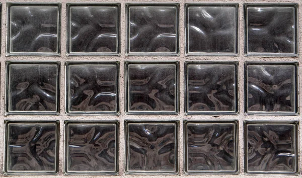 Pattern of glass block wall