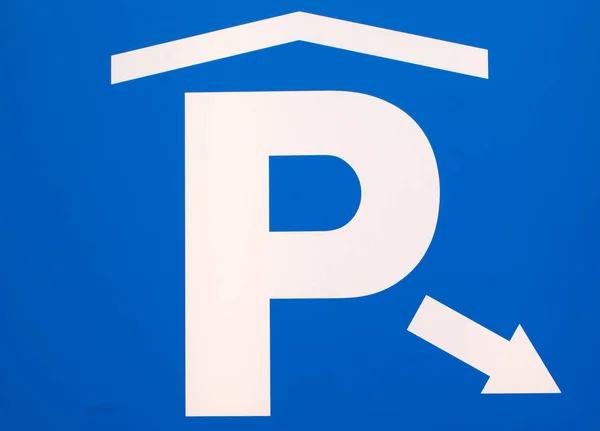 Yeraltı otopark işareti arka plan ve doku — Stok fotoğraf