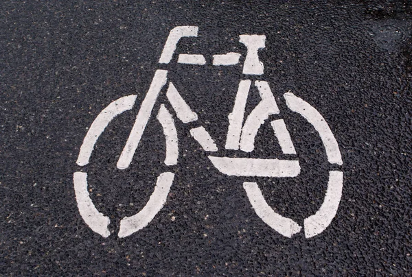 Bisiklet lane sembolü işareti