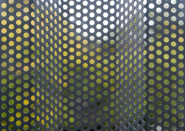 Silver brushed metal grid background texture — Stock Photo, Image