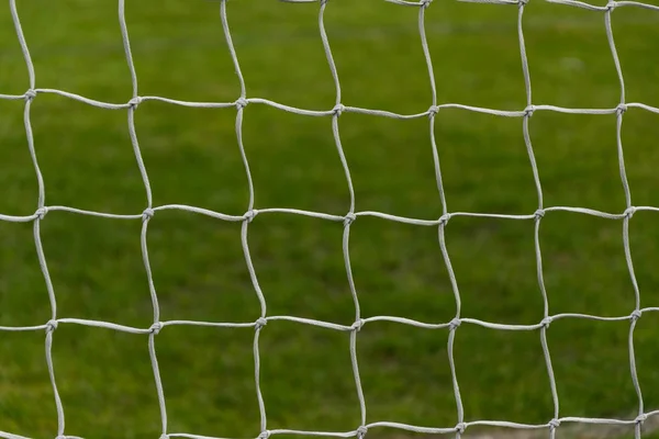 Målet på stadion närbild — Stockfoto