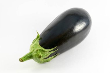 Patlıcan beyazda izole edilmiş.