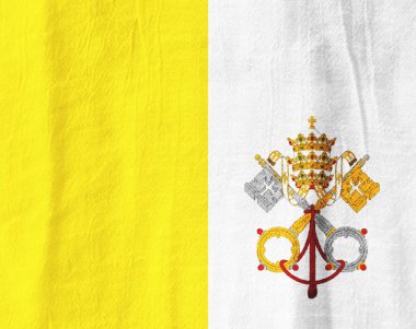 Vatikan Şehri kumaş bayrak ulusal bayrak kumaştan grafiği için