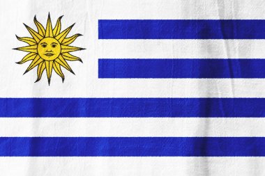 Uruguay kumaş bayrak ulusal bayrak kumaş için grafik desig dan