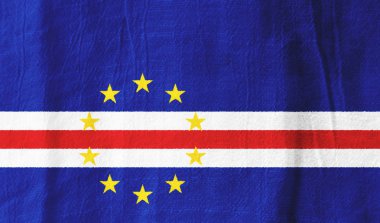 Cape Verde kumaş bayrak ulusal bayrak için grafik de kumaştan
