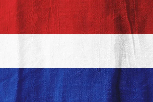 Флаг нидерландской ткани из ткани для графика — стоковое фото