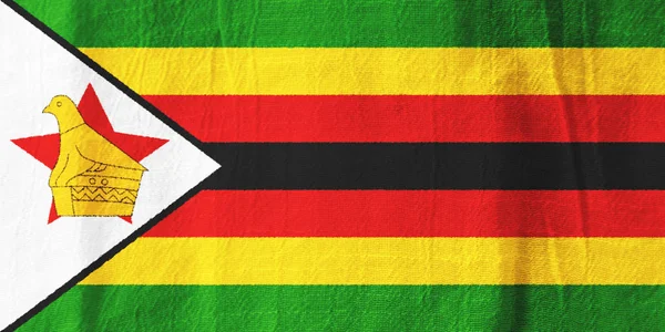 Zimbabve kumaş bayrak ulusal bayrak kumaştan grafik desi için