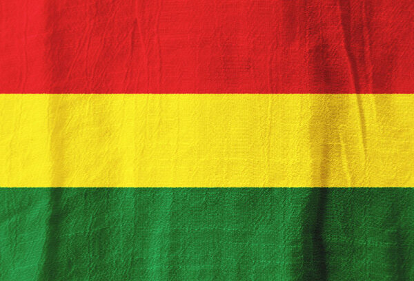 Bolivia fabric flag  national flag from fabric for graphic desig