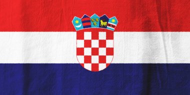 Hırvatistan kumaş bayrak ulusal bayrak kumaş için grafik desig dan