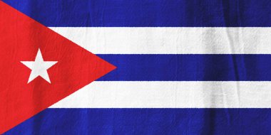 Küba kumaş bayrak ulusal bayrak kumaştan grafik tasarım için.
