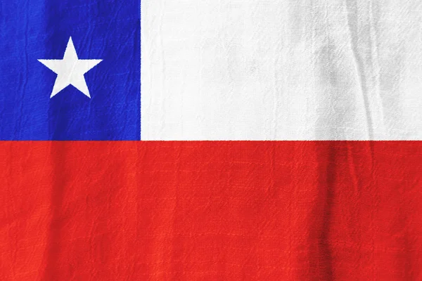 칠레 직물 국기 국기 그래픽 디자인에 대 한 직물에서. — 스톡 사진