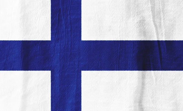 Bandera de Finlandia Bandera nacional de tela para gráfico desig —  Fotos de Stock