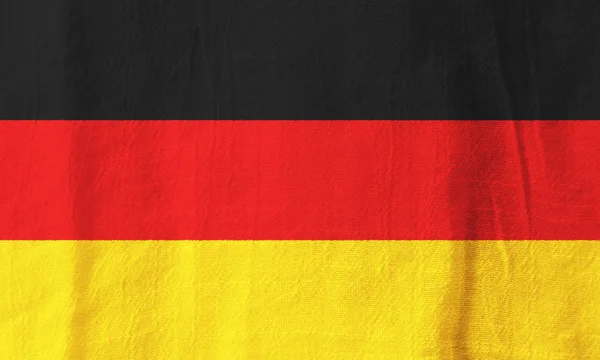 Duitsland stof vlag nationale vlag van weefsel voor grafische desig — Stockfoto