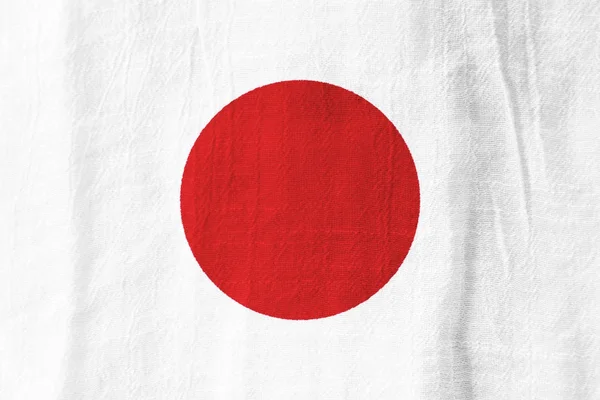 Bandera de tela de Japón Bandera nacional de tela para diseño gráfico . — Foto de Stock