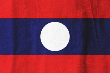 Laos kumaş bayrak ulusal bayrak kumaştan grafik tasarım için.