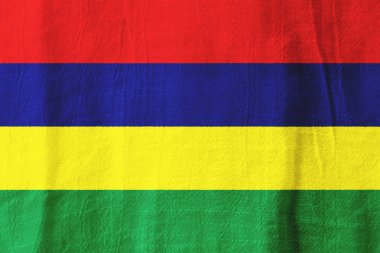 Mauritius kumaş bayrak ulusal bayrak kumaştan grafik des için
