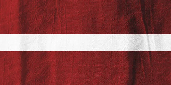 Nationale vlag van Letland stof vlag uit weefsel voor grafische vormgeving — Stockfoto