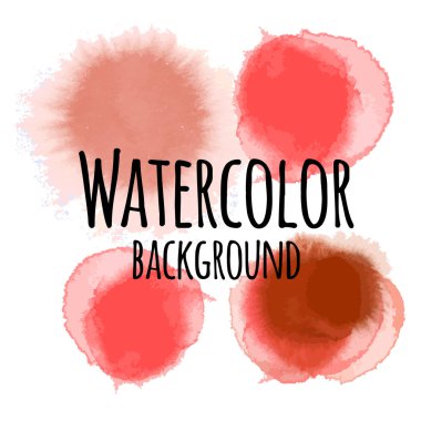 Soyut suluboya arkaplan kırmızı rengi beyaz renkte izole edildi