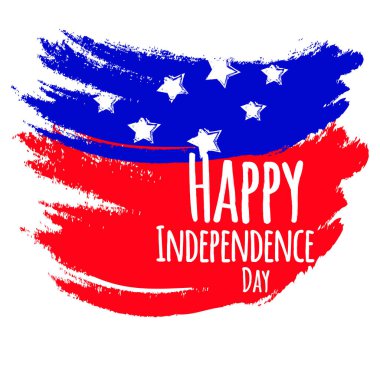 Vektör illüstrasyonu Mutlu 4 Temmuz ABD Bağımsızlık Günü