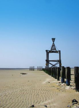 Sahilde ahşap inşaat