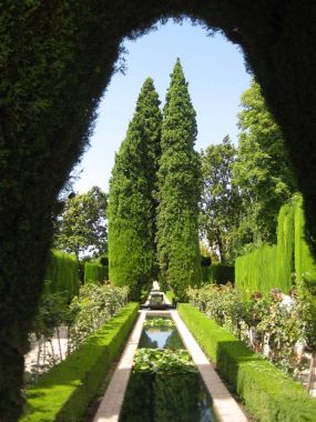 Park adlı Alhambra, Granada, İspanya