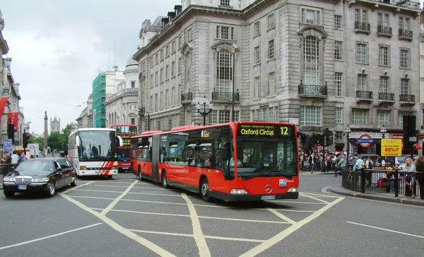Bus Traffic London Center — Stock Photo, Image