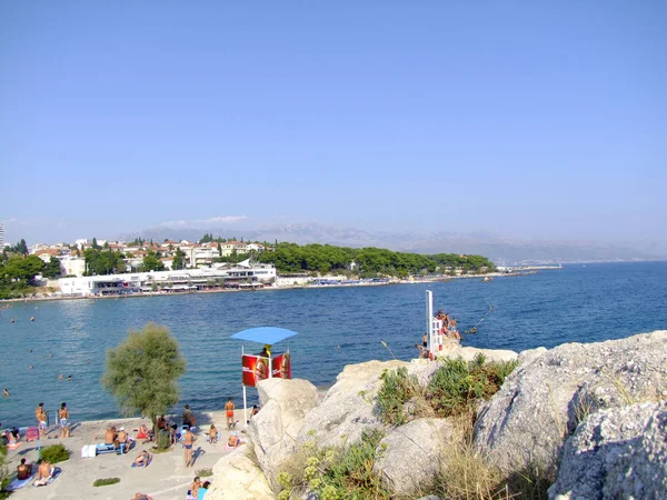 Rozdělit Kroatien Bacvice Strand — Stock fotografie