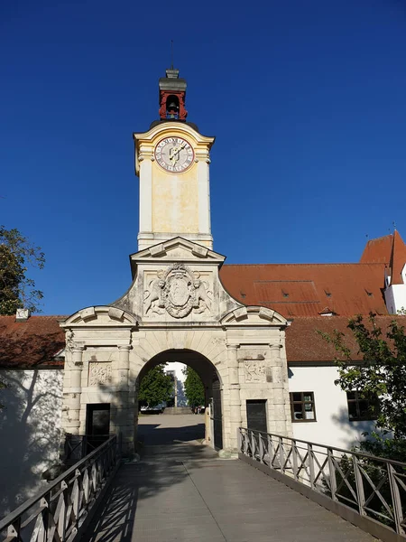 Neues Schloss Ingolstadt Eingangsturm Armeemuseum — Stockfoto