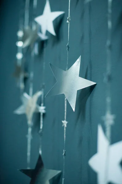 Beautiful festive decor. New Year's decor in the studio. — ストック写真