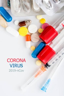 Corona virüsü, Çin, Wuhan 'da gizemli viral zatürree. Sağlık ve tıbbi konsept