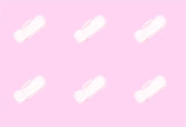 Візерунок Гігієнічною Прокладкою Рожевому Особистий Догляд Концепція Гігієни Жінки — стокове фото