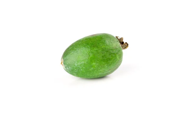 Mogna Feijoa Frukter Isoleras Vit Bakgrund Nyttig Frukt För Immunförsvaret — Stockfoto