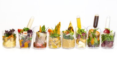 et ve sebze ile Mini kanepe