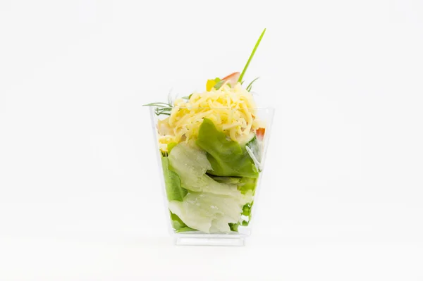 Mini KANAPE med kött och grönsaker — Stockfoto