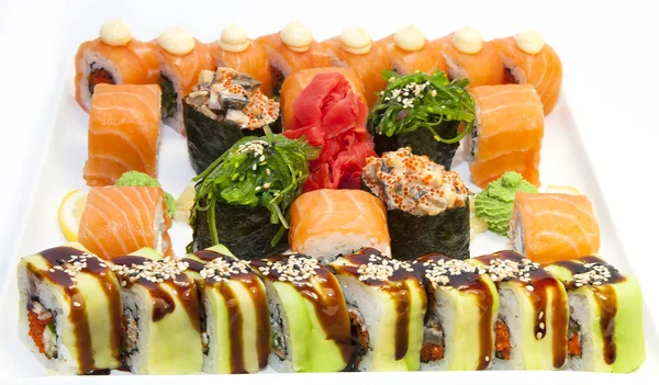 Läckra skaldjur sushi — Stockfoto