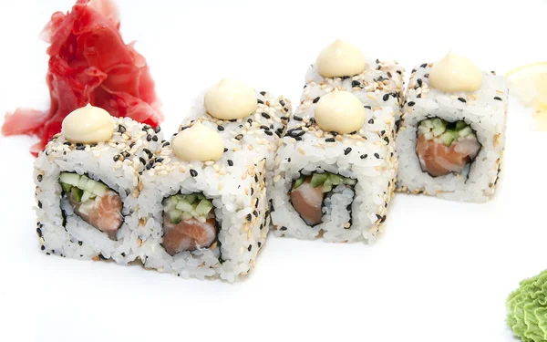 Delicious seafood sushi — Stock Photo, Image