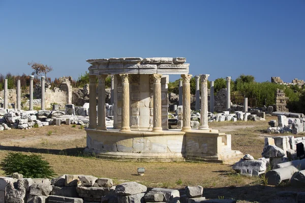 Ruïnes van de oude stad Side — Stockfoto