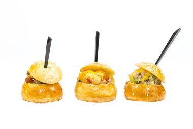 et ve sebze ile Mini kanepe 