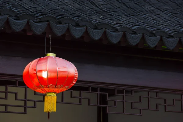 Lanterne rosse cinesi per cinesi — Foto Stock