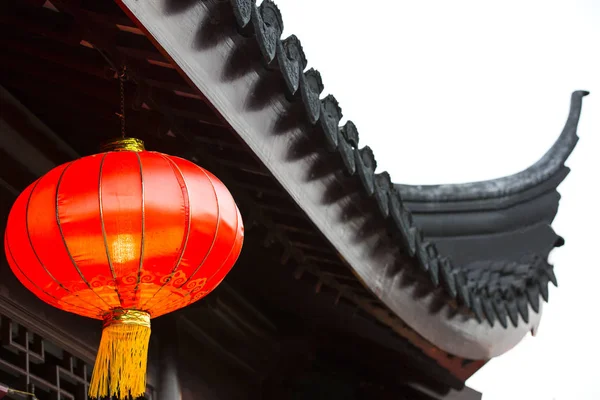 Lanterne rosse cinesi per cinesi — Foto Stock