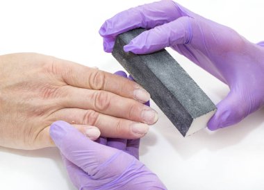 kadının yapması manikür Güzellik Salonu