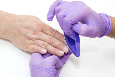 kadının yapması manikür Güzellik Salonu