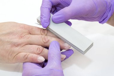 kadının yapması manikür Güzellik Salonu