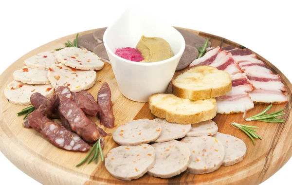 Meat dish with several kinds — Stock Photo, Image