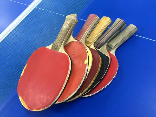 Raquete de tênis velho para ping pong — Fotografia de Stock